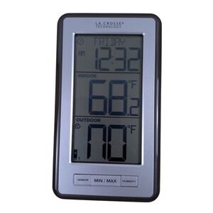 La Crosse Technology Weather Station Monitor Silver WS-9160Uv2 Digital